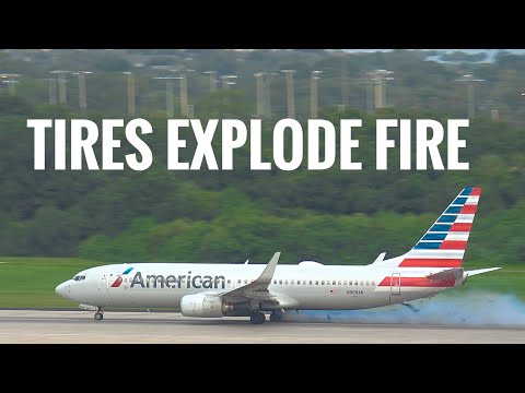 Video shows plane tire exploding on takeoff at Tampa International Airport