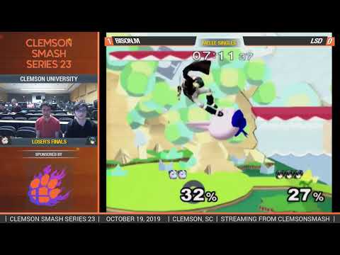 Clemson Smash Series 23 - Losers Finals - LSD (Marth) vs. Bison.M (Jigglypuff) - SSBM