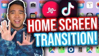 TIKTOK HOME SCREEN TRANSITION TUTORIAL! *NEW*