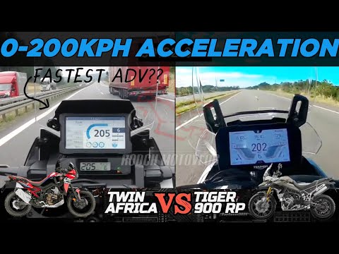 Thumbnail for Honda CRF1100L Afica Twin 🆚️ Triumph Tiger 900 Rally Pro | 0-200kph Acceleration | Top Speed🔥 by rally