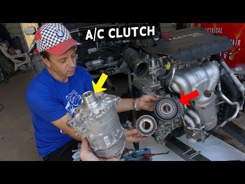 AC COMPRESSOR CLUTCH REPLACEMENT REMOVAL JEEP CHEROKEE COMPASS RENEGADE