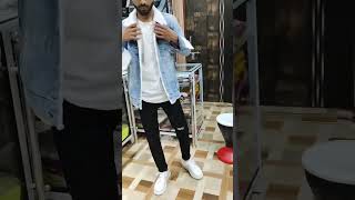 Fur denim jacket for winter/ light blue fur denim jacket/ WHATSAPP:- 9060338175 COD✅️ #shorts #love