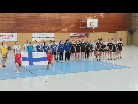 20.06.23 🤾‍♀️ Testspiel wA-B Berliner TSC vs. U19 Finnland Vorstellung U19 Finnland