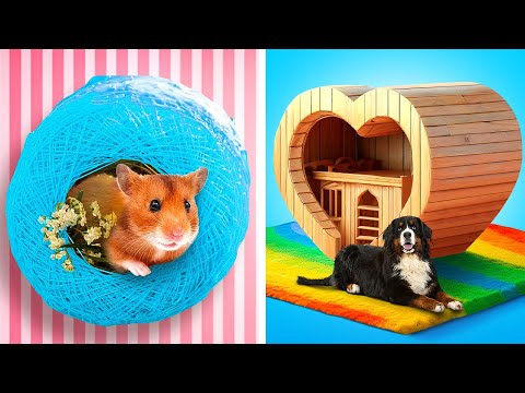 Mini Artesanías VS. Artesanías Gigantes Para Mascotas || Manualidades QUE Peudes Hacer Fácilmente
