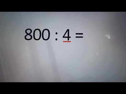 Împărţirea de tipul 800 : 4 şi 90 : 3