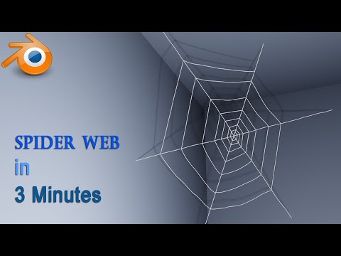 Quick tip Blender - Easy way to make a spider web #oe238