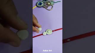 5-Minute Clay Rakhi Making In 3 Steps | clay rakhi #shorts