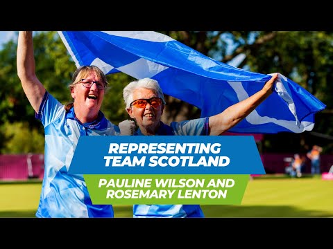 Representing Team Scotland - Pauline Wilson and Rosemary Lenton