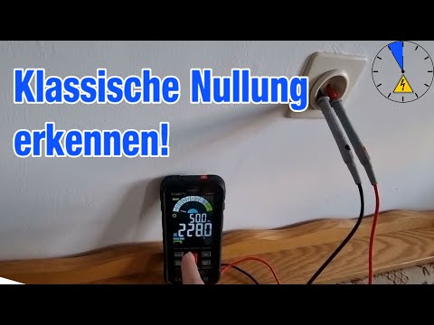 Detecting a classic zeroing connection with a multimeter