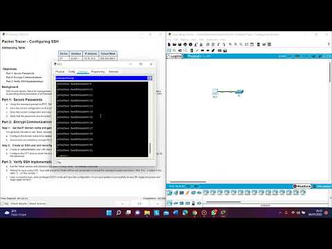 5.2.1.4 Packet Tracer - Configuring SSH Instruction_Ricardo Irfan Johannes