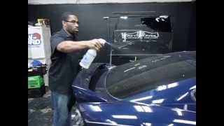 DIY Window Tint Removal off Rear Window at 215 Motoring Part 1