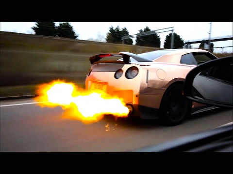 New Flame Tuned on EzekielN7 GT-R R35 & Armytrix Exhaust - WOT, PULLS & REVS!