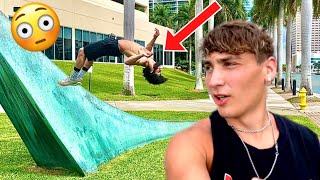 CRAZY WALL TRICK CHALLENGE!😱 | Soloflow & Shawn Bautista