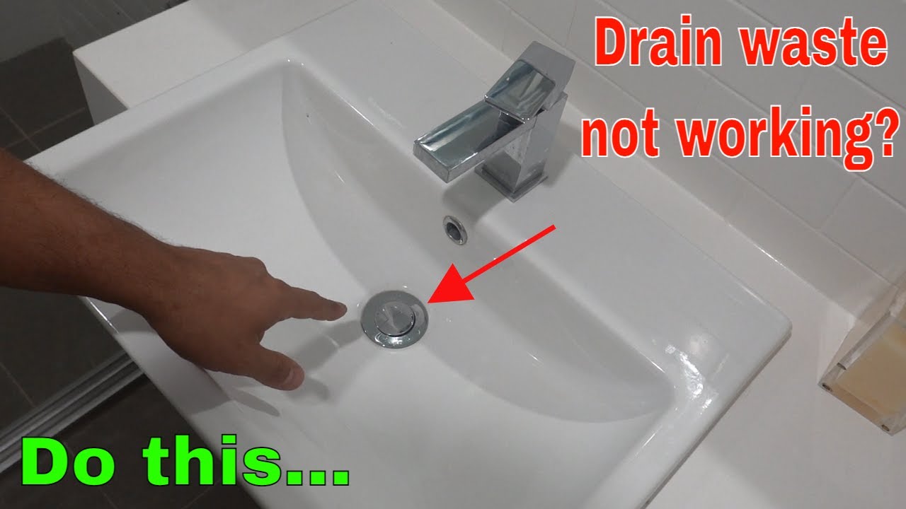 How to fix pop up drain waste plug