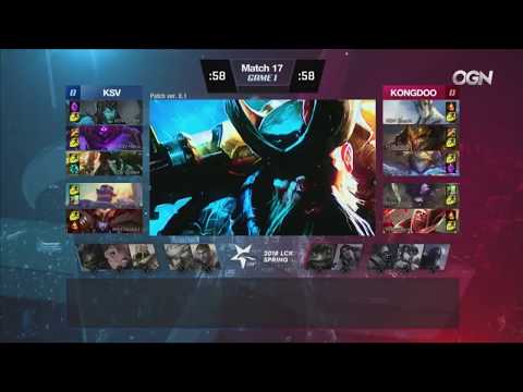 KSV vs KDM Highlights Game 1 - LCK Spring 2018