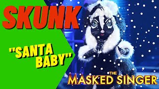 Skunk Faith Evans Performs "Santa Baby" - Masked Singer Season 6