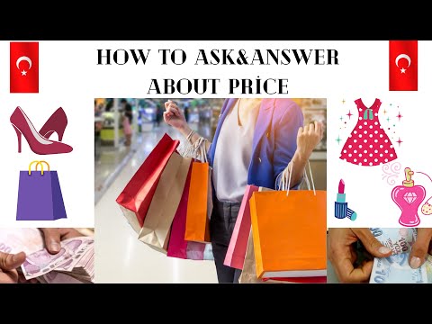 Learn Turkish: How to ask and answer about price in Turkish