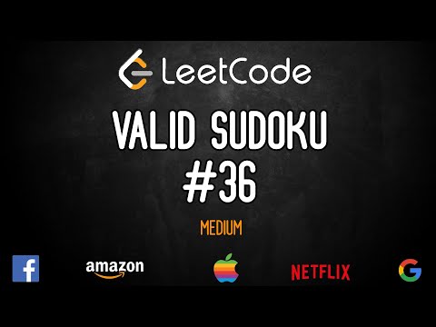 Valid Sudoku | Problem - 36 | LeetCode  | CoderJ