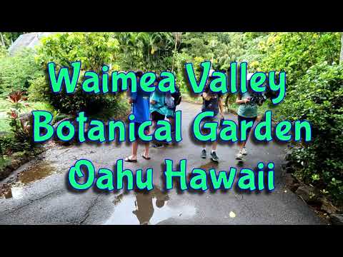Waimea Botanical Garden full walk through to the waterfall