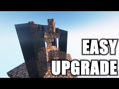 EASY Skyblock Cobble Generator UPGRADE - Tutorial