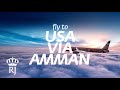 Lowest Fares From Dubai To USA Via Amman