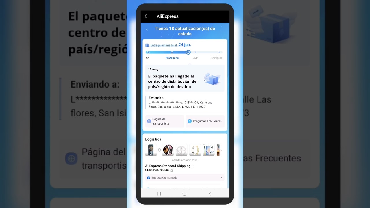 ¿Llego? Rastreo mi Compra de AliExpress, China.