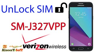 UnLock SIM Card SAMSUNG GALAXY J3 Mission Verizon SM-J327VPP