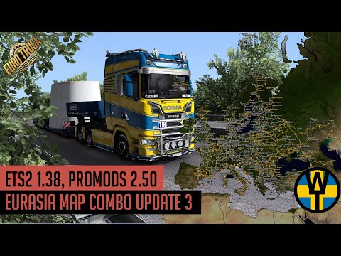 ETS2 1.38 - Promods 2.50 Eurasia Map Combo Update 3