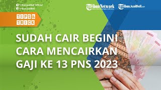 SUDAH CAIR ke Rekening, Begini Cara Mencairkan Gaji ke 13 PNS 2023, Ini Golongan yang Menerimanya