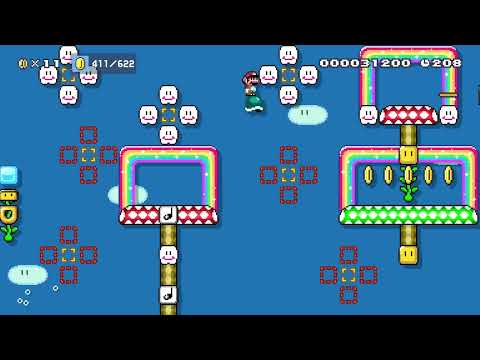 Automatic level  don't move :-) by たぼっち 🍄 Super Mario Maker 2 ✹Switch✹ #bke