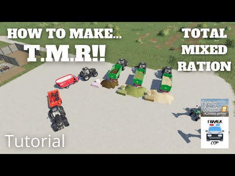 How to Make Total Mixed Ration (TMR) in Farming Simulator 19!!