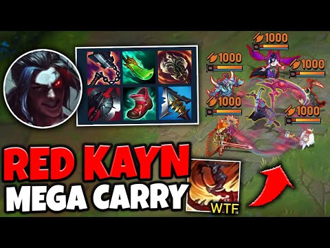 WTF?! RED KAYN CAN LITERALLY 1V5 THE ENEMY TEAM (UNDER THEIR TURRET)
