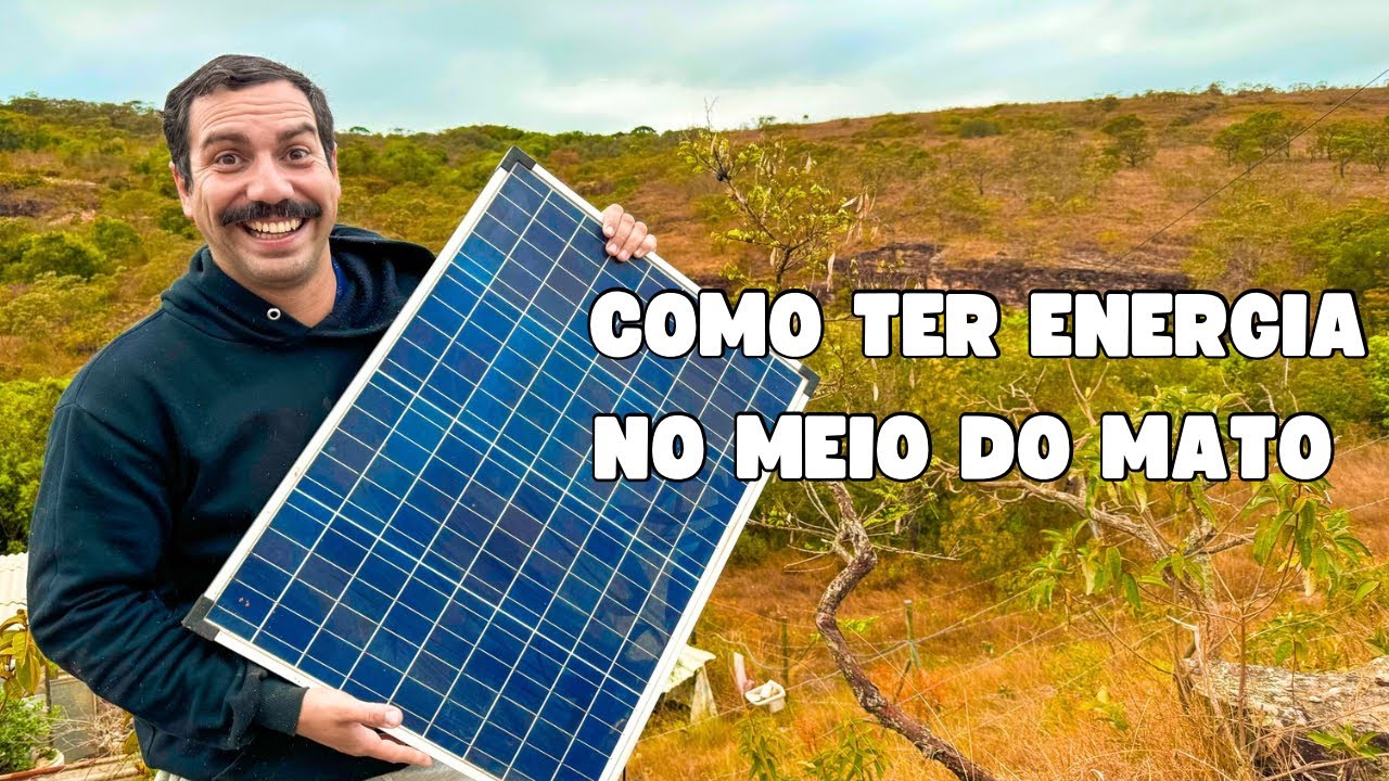 ELE MORA NO MATO e PRODUZ SUA PRÓPRIA ENERGIA ELÉTRICA