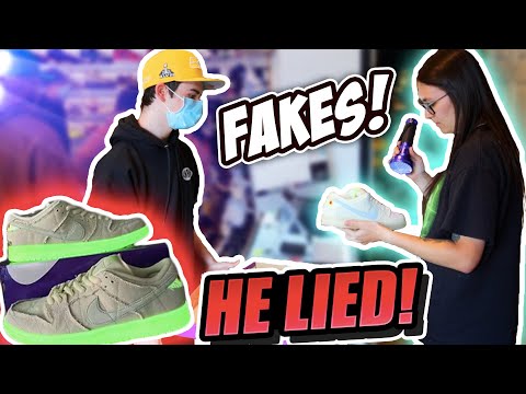 HE GOT CAUGHT LYING... AND TRIED TO SELL US FAKE SNEAKERS!