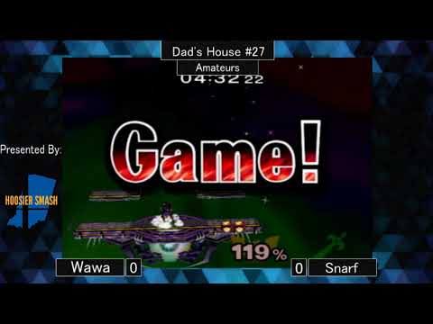 Dad's House #27 [Melee] Wawa (C. Falcon) vs Snarf (Marth) Amateur Bracket