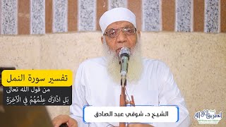 13 تفسير سورة النمل (13) من قول الله تعالى (بل ادَّارك علمهم في الآخرة) الآيات 66-79 image