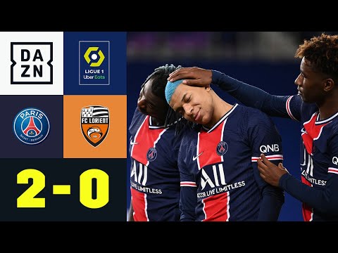 Mbappé trifft, aber Lorient erlebt kein blaues Wunder: PSG - Lorient 2:0 | Ligue 1 | DAZN Highlights