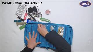 PA140 Oval Makeup & Jewelry Organizer | Yazzii Travel Bags