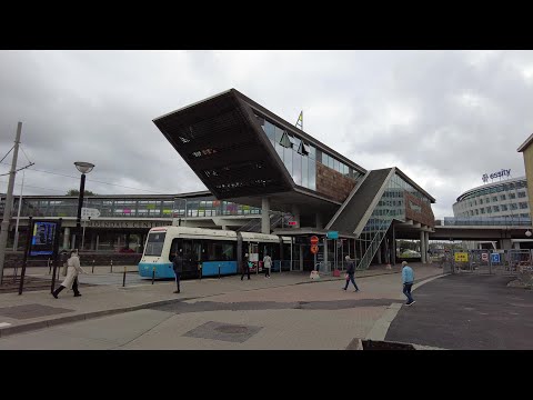 Walking in Mölndal, Gothenburg, Sweden. The center, the church and a little bit lost.