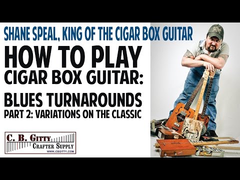 How to Play Cigar Box Guitar - Blues Turnarounds Pt 2 - Variations