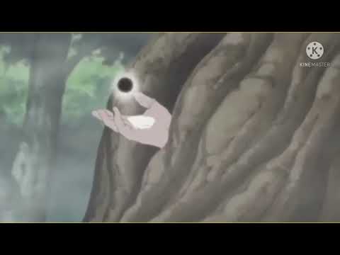 Pain uses chibaku tensei to capture  9 tailed fox