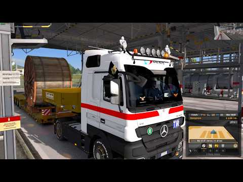 Euro Truck Simulator 2 (1.30) Mercedes Actros MP3 v1.9 Reworked + DLC's & Mods