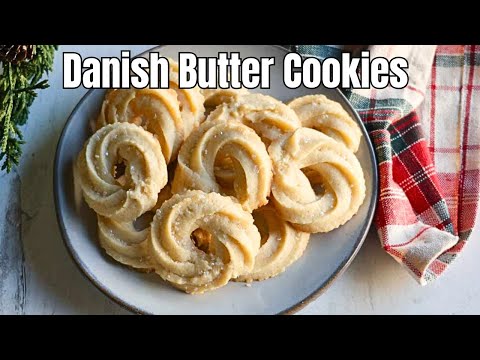 Danish Butter Cookies | Homemade, Crispy & Buttery