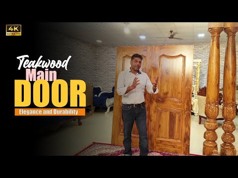 YT994 Teakwood Main Doors, Elegance and Durability, Customization Available Video