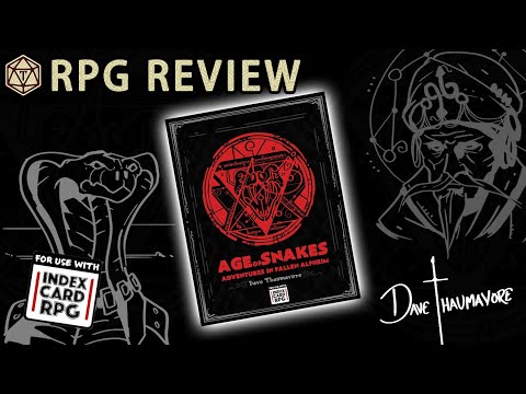 Age of Snakes: An Index Card RPG setting expansion filled with snake-men 🐍 RPG Promo