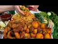 MUKBANG CHICKEN SPICY UNLAID EGGS CURRY SPICY FISH PASTE WHITE RICE