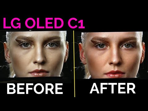 LG C1 Before And After Proper Settings