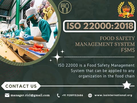 Iso 22000 certification, for food