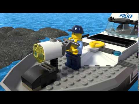 Vidéo LEGO City 60129 : Le bateau de patrouille de la police