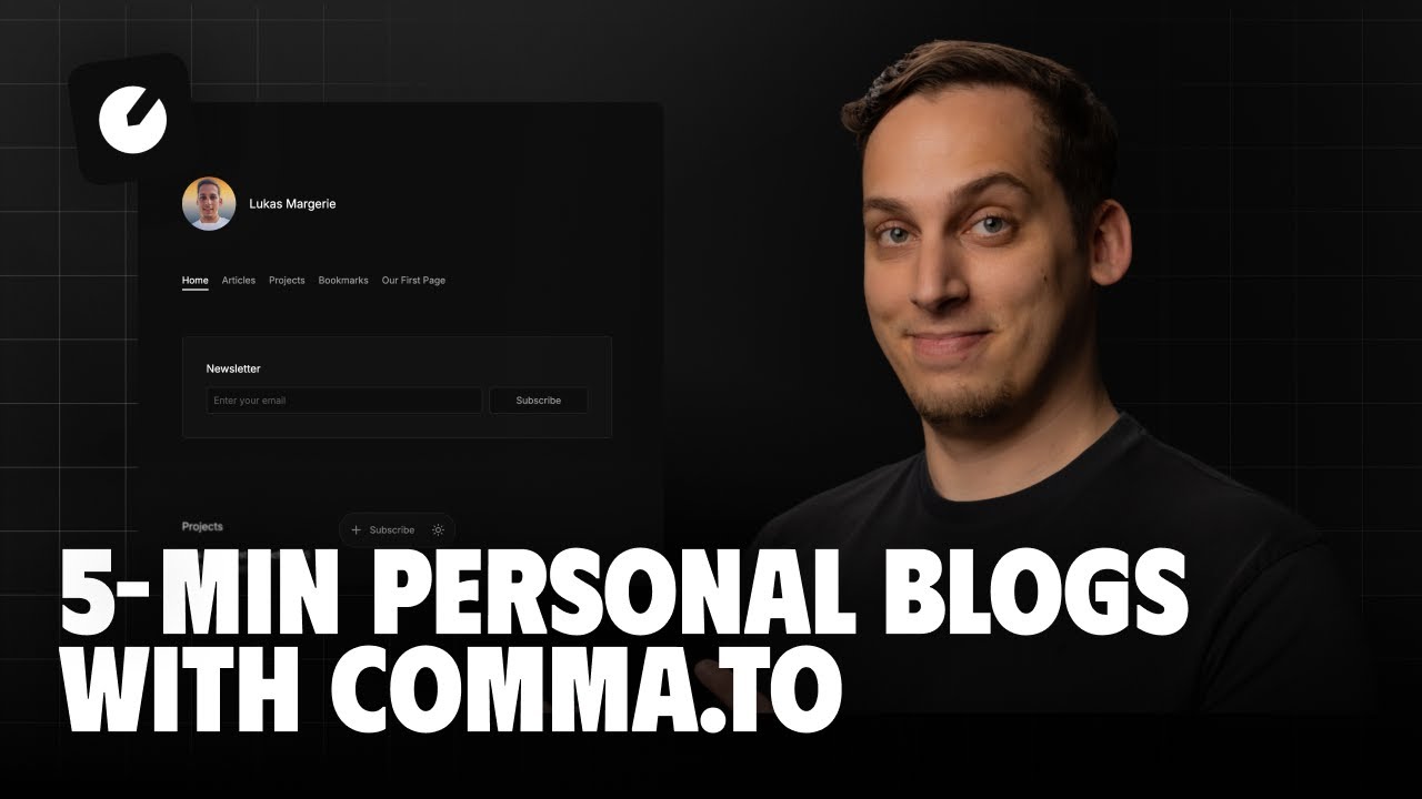 Personal Blog & Newsletter in 10 Minutes with Comma.to